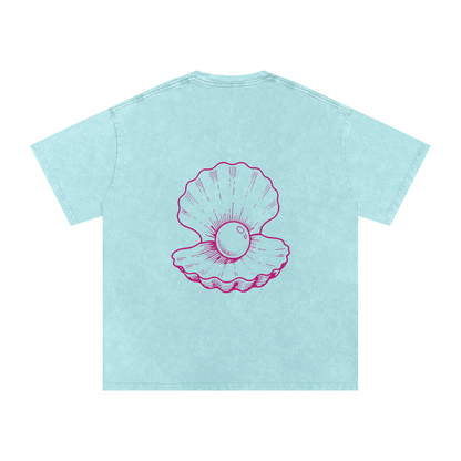 Clam Snow Washed Oversized T-Shirt