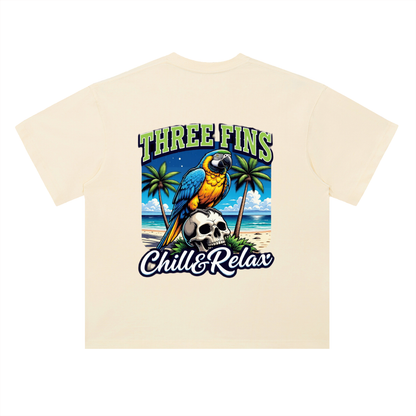 Heavyweight Drop Shoulder chilled out  Cotton T-Shirt