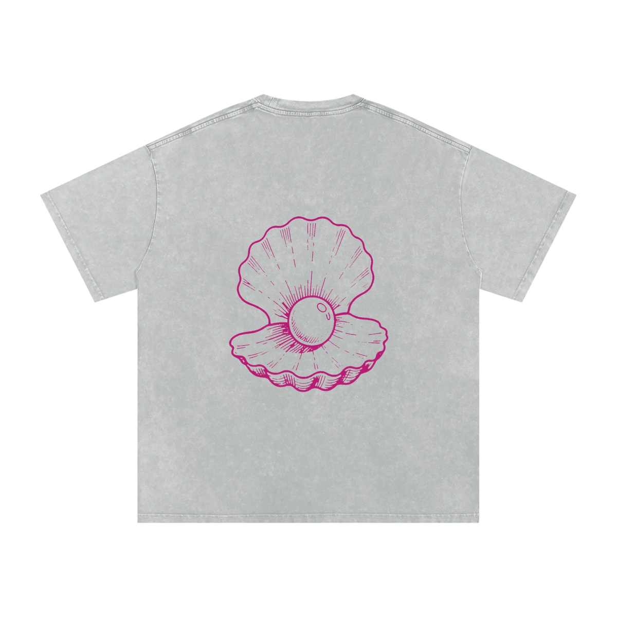 Clam Snow Washed Oversized T-Shirt