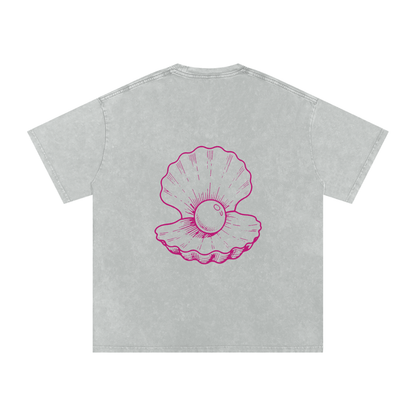 Clam Snow Washed Oversized T-Shirt