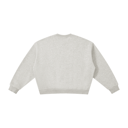 Boxy Fleece Crewneck good vibes  Sweatshirt