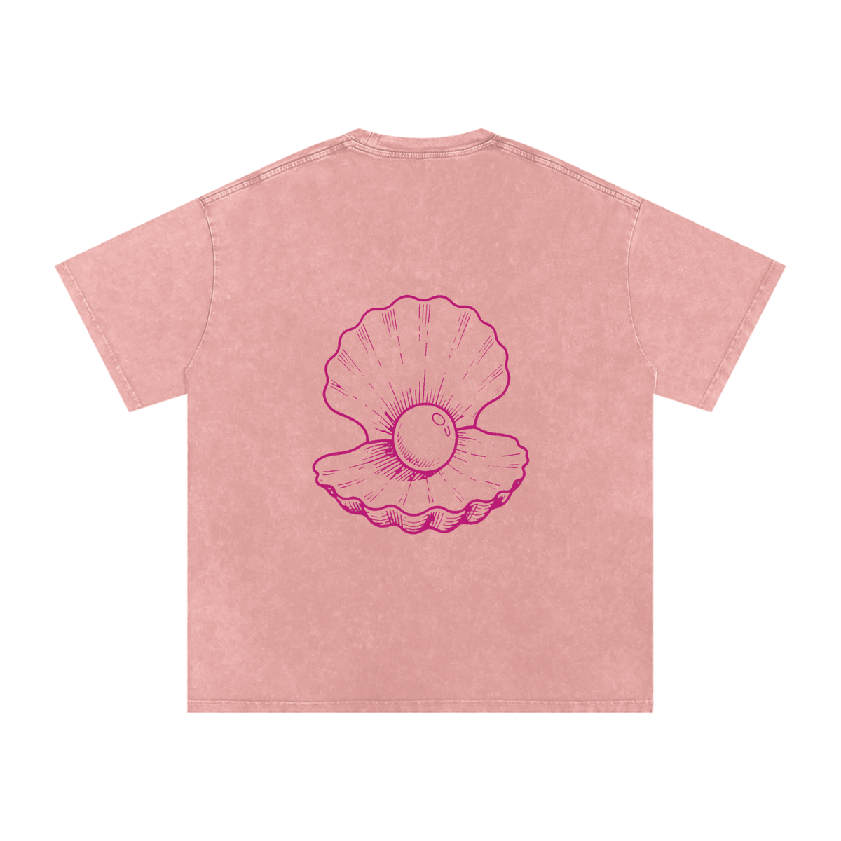 Clam Snow Washed Oversized T-Shirt
