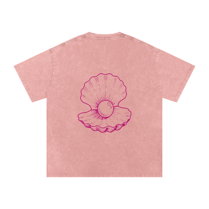 Clam Snow Washed Oversized T-Shirt