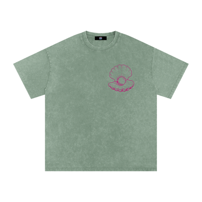 Clam Snow Washed Oversized T-Shirt