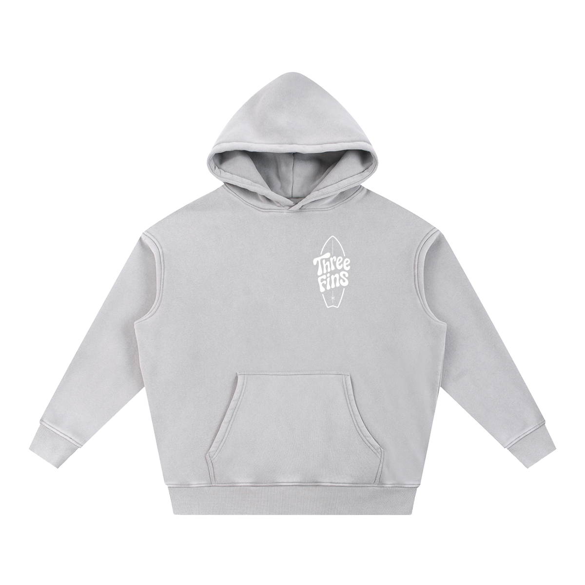 Snow Wash Fleece Oversize Surfing Hoodie